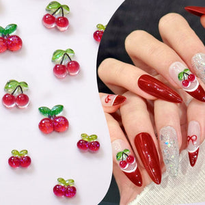 20pcs Cherry Nail Decorations Nail Art No Brand