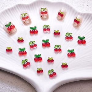 20pcs Cherry Nail Decorations Nail Art No Brand