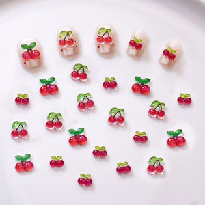 20pcs Cherry Nail Decorations Nail Art No Brand