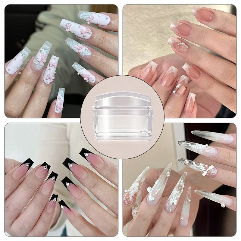 Clear Square Nail Stamper 3.7cm Nail Art No Brand