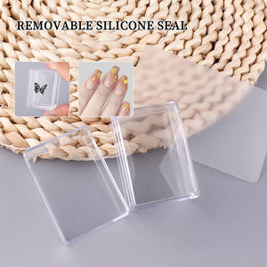 Clear Square Nail Stamper 3.7cm Nail Art No Brand