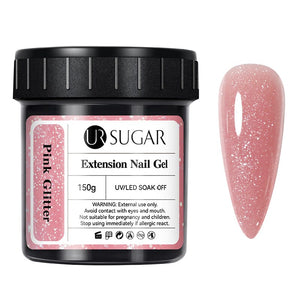 Pink Glitter Extension Nail Gel 150g Extension Nail Gel UR SUGAR