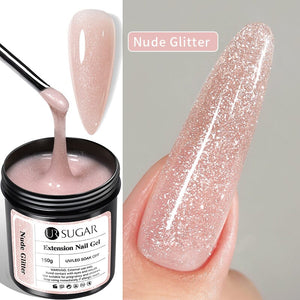 Nude Glitter Extension Nail Gel 150g Extension Nail Gel UR SUGAR