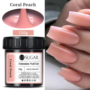 Coral Peach Extension Nail Gel 150g Extension Nail Gel UR SUGAR
