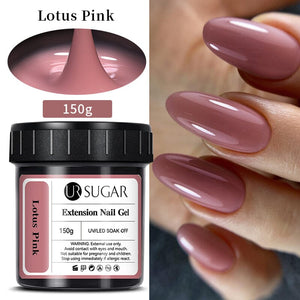 Lotus Pink Extension Nail Gel 150g Extension Nail Gel UR SUGAR