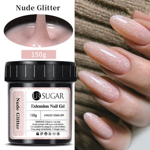 Nude Glitter Extension Nail Gel 150g Extension Nail Gel UR SUGAR