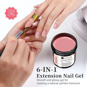 Nude Glitter Extension Nail Gel 150g Extension Nail Gel UR SUGAR