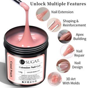 Warm Apricot Extension Nail Gel 150g Extension Nail Gel UR SUGAR