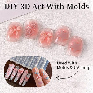 Pink Glitter Extension Nail Gel 150g Extension Nail Gel UR SUGAR