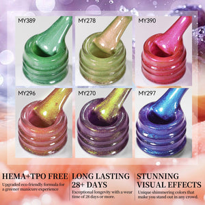 6 Colors Colored Cat Magnetic Gel Polish Set M15 Fruit Basket 7ml HEMA/TPO FREE Gel Nail Polish BORN PRETTY