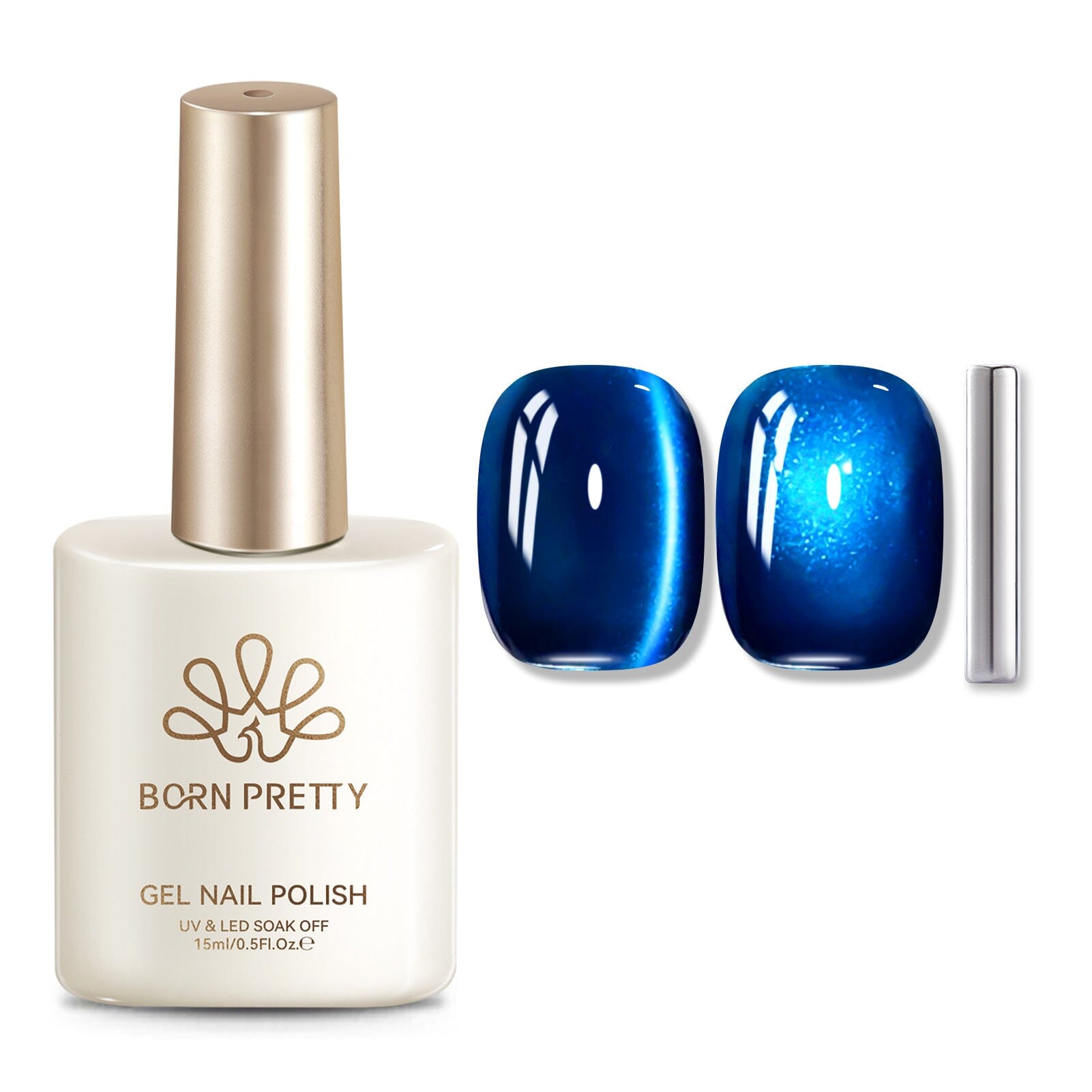 Crystal Cat Magnetic Gel MY376 Rhine Lake 15ml Gel Nail Polish BORN PRETTY