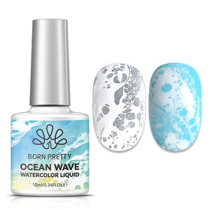 Ocean Wave Watercolor Liquid 10ml Gel Nail Polish BORN PRETTY