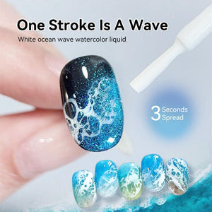 Ocean Wave Watercolor Liquid 10ml Gel Nail Polish BORN PRETTY