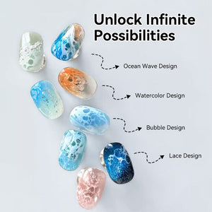 Ocean Wave Watercolor Liquid 10ml Gel Nail Polish BORN PRETTY