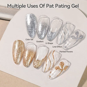 4 Colors 4 In 1 Pat Painting Gel Glimmer Rush Gel Nail Polish UR SUGAR