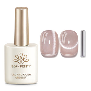 Crystal Cat Magnetic Gel MY338 Rose Maiden 15ml Gel Nail Polish BORN PRETTY