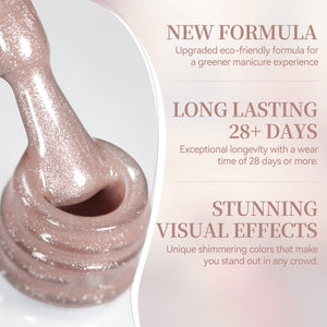 Crystal Cat Magnetic Gel MY338 Rose Maiden 15ml Gel Nail Polish BORN PRETTY