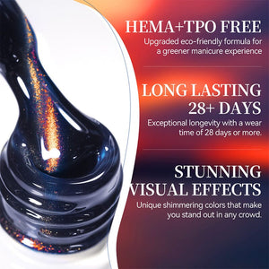 Colored Cat Magnetic Gel MY393 Blazing Sky 10ml HEMA/TPO FREE Gel Nail Polish BORN PRETTY