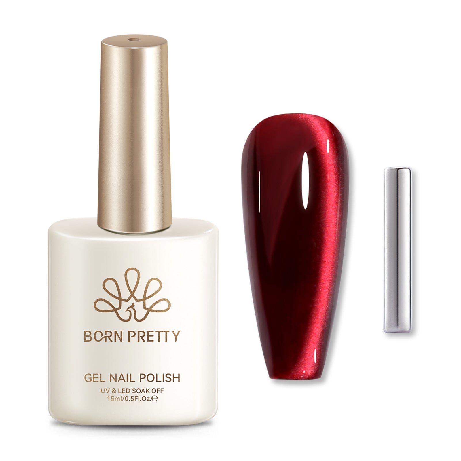 Cat Magnetic Gel MY394 Mirror Ruby 15ml Gel Nail Polish BORN PRETTY