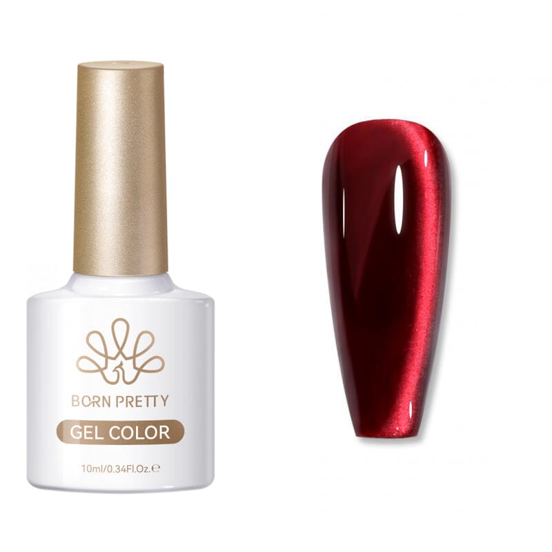 Cat Magnetic Gel MY394 Mirror Ruby 10ml Gel Nail Polish BORN PRETTY