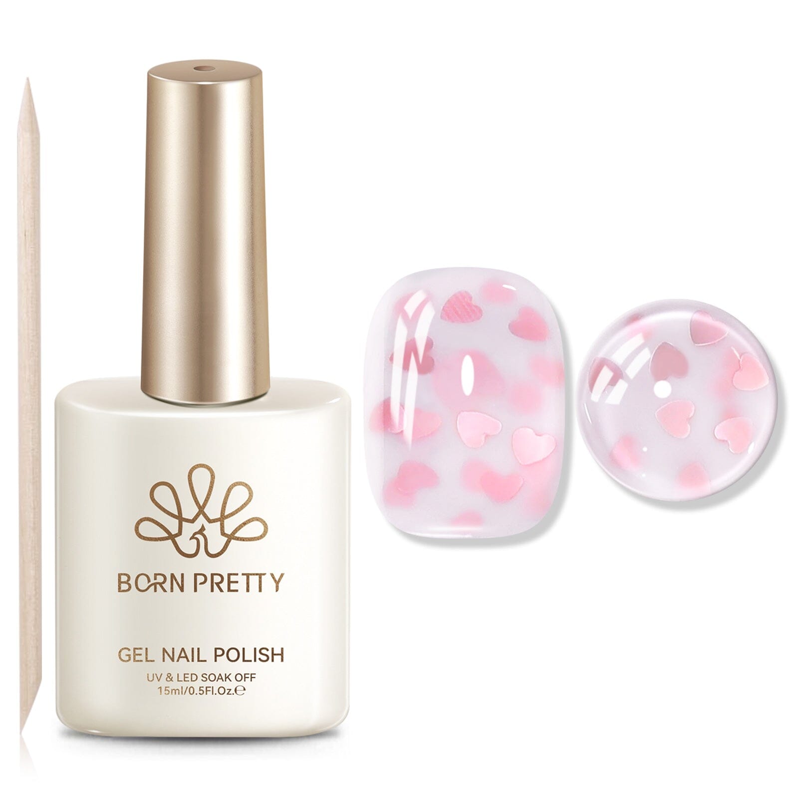 Jelly Gel Polish TS01~TS71 15ml Gel Nail Polish BORN PRETTY TS28 Love Radar