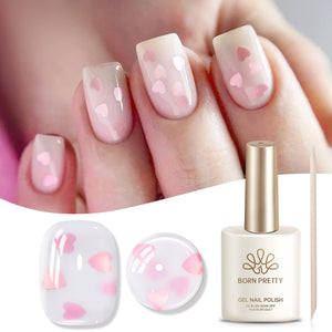 Sequins Jelly Gel TS28 Love Radar 15ml HEMA/TPO FREE Gel Nail Polish BORN PRETTY