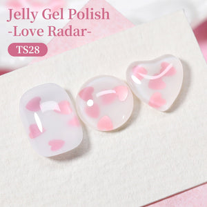 Sequins Jelly Gel TS28 Love Radar 15ml HEMA/TPO FREE Gel Nail Polish BORN PRETTY