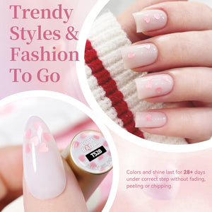 Sequins Jelly Gel TS28 Love Radar 15ml Gel Nail Polish BORN PRETTY