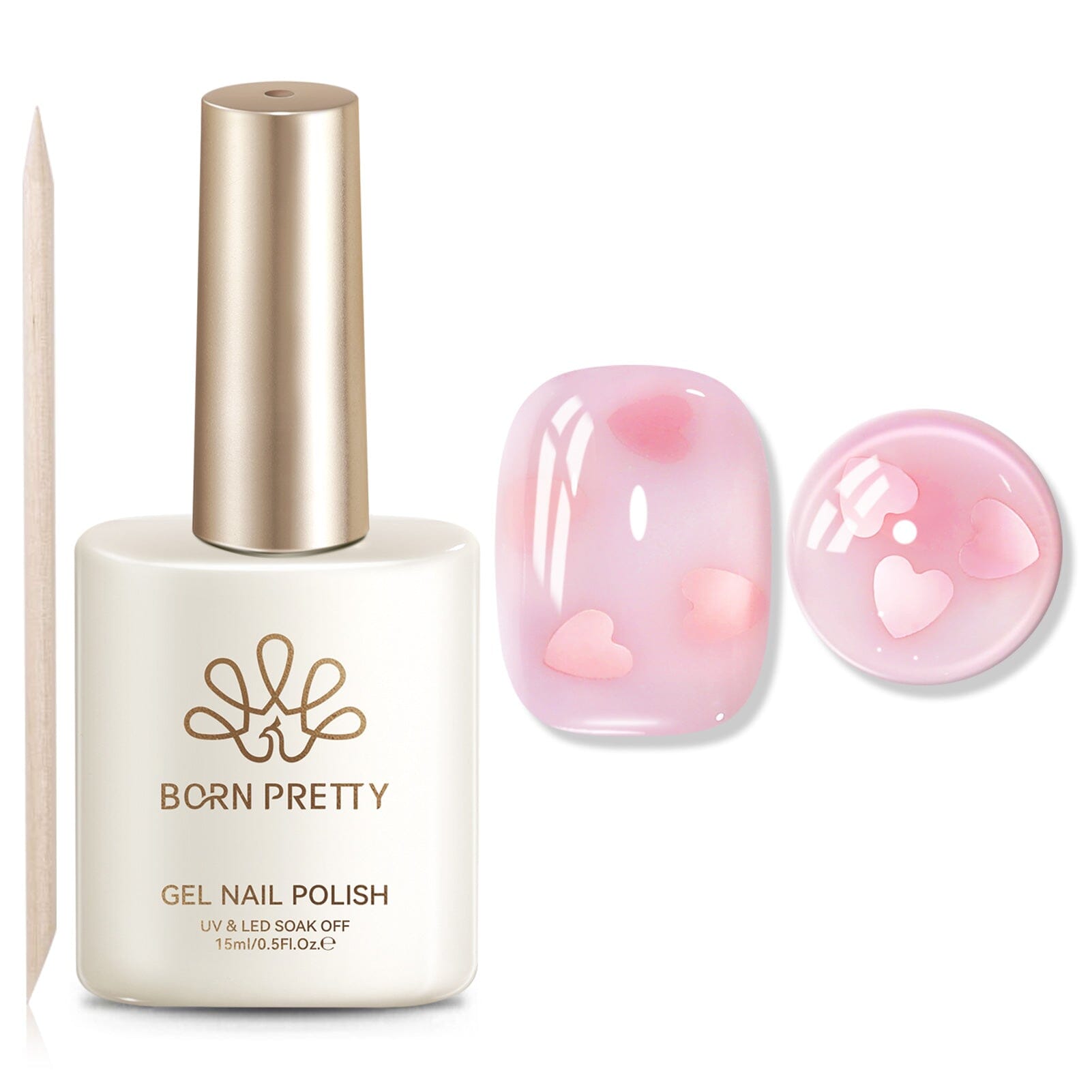 Sequins Jelly Gel TS29 Secret Kiss 15ml Gel Nail Polish BORN PRETTY