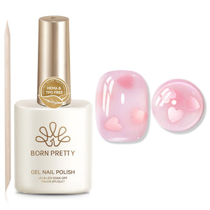 Sequins Jelly Gel TS29 Secret Kiss 15ml HEMA/TPO FREE Gel Nail Polish BORN PRETTY