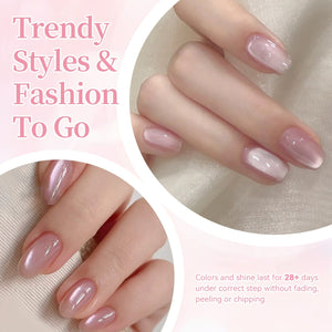 6 Colors Glass Cat Magnetic Gel M37 Love Boom 7ml HEMA/TPO FREE Gel Nail Polish BORN PRETTY