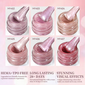 6 Colors Glass Cat Magnetic Gel M37 Love Boom 7ml HEMA/TPO FREE Gel Nail Polish BORN PRETTY