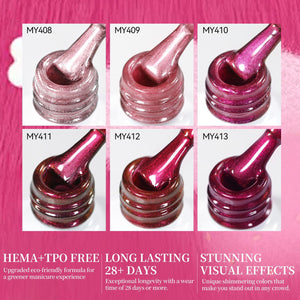 6 Colors Glass Cat Magnetic Gel M39 Strawberry Bear 7ml HEMA/TPO FREE Gel Nail Polish BORN PRETTY