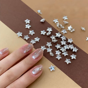 30pcs Sparkling Star Zircon Nail Decoration Nail Art No Brand