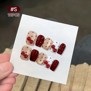 10pcs S Press on Nails False Tips Nail Tips No Brand #08