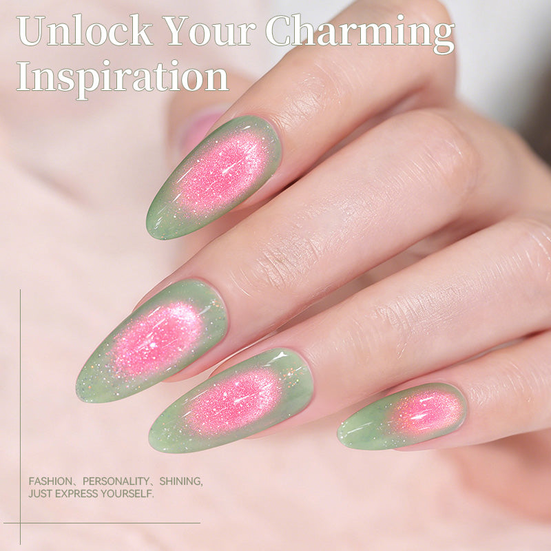 Glitter Cat Magnetic Gel MY427 Electric Guava 10ml HEMA/TPO FREE