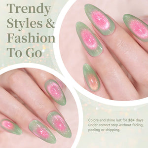 Glitter Cat Magnetic Gel MY427 Electric Guava 10ml HEMA/TPO FREE Gel Nail Polish BORN PRETTY