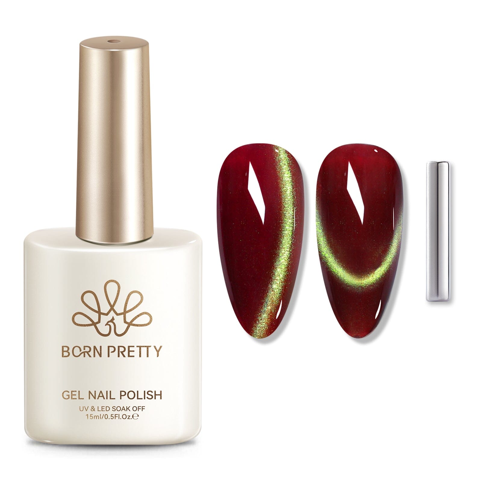 Colored Cat Magnetic Gel MY428 Scarlet Jade 15ml Gel Nail Polish BORN PRETTY