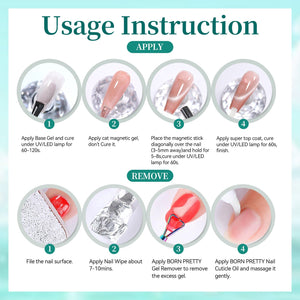 Colored Cat Magnetic Gel MY429 Summer Light 15ml Gel Nail Polish BORN PRETTY