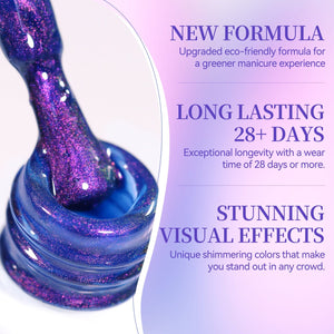 Colored Cat Magnetic Gel MY430 Summer Light 15ml Gel Nail Polish BORN PRETTY