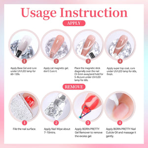 Colored Cat Magnetic Gel MY433 Summer Light 15ml Gel Nail Polish BORN PRETTY