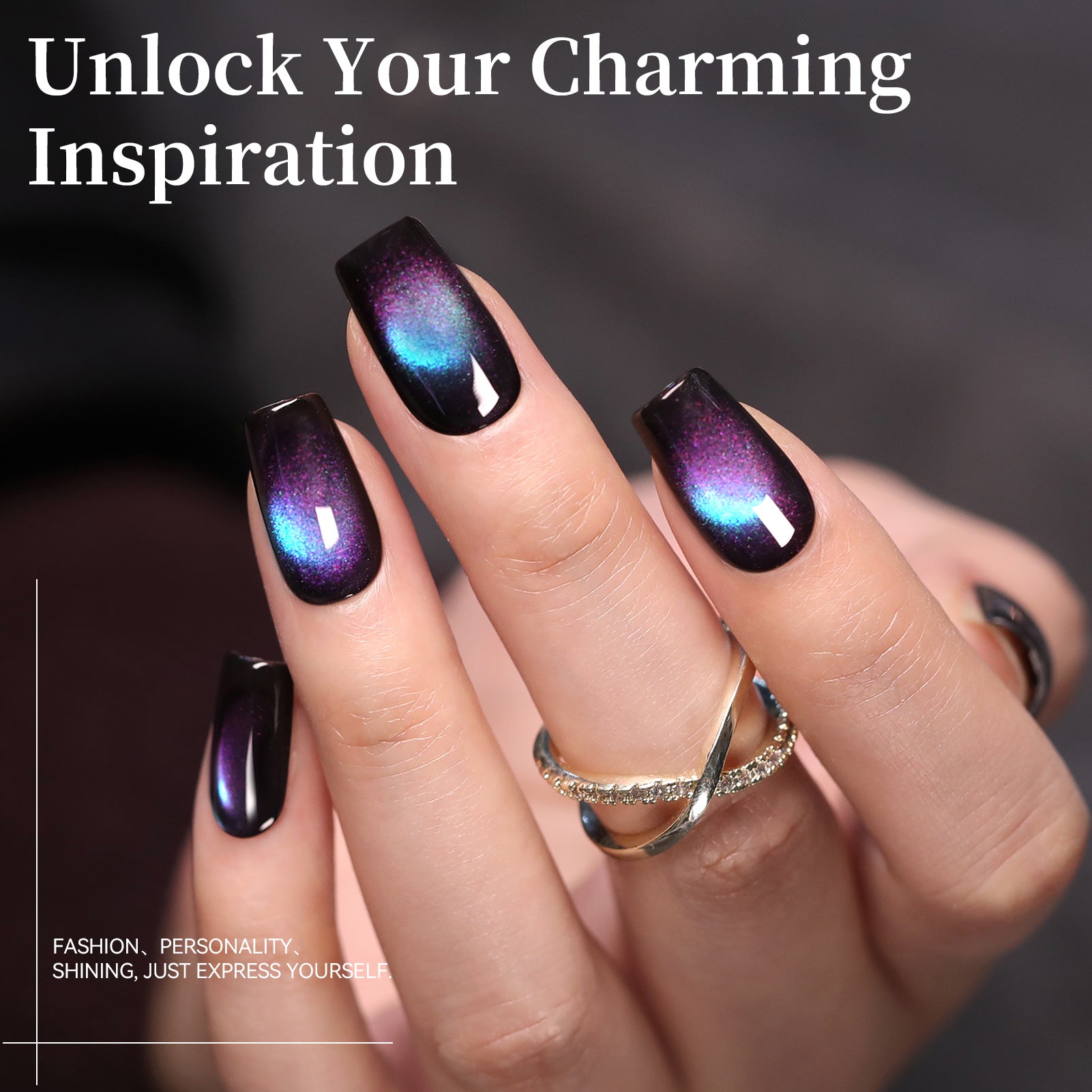 6 Colors Colored Cat Magnetic Gel M52 Romantic Universe 7ml HEMA/TPO FREE