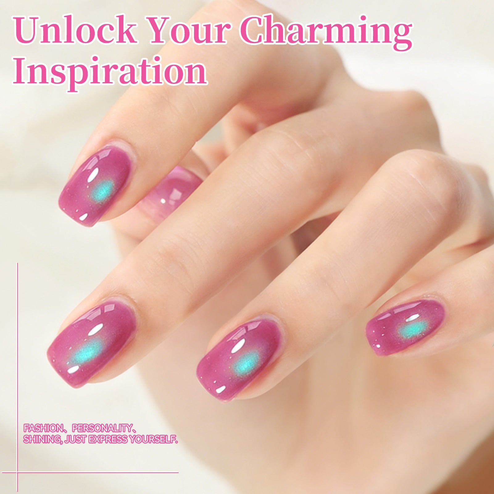 6 Colors Colored Cat Magnetic Gel M56 Flora Isla 7ml HEMA/TPO FREE