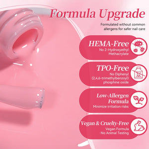 6 Colors Color Gel S44 Soft Pulse 7ml HEMA/TPO FREE Gel Nail Polish BORN PRETTY