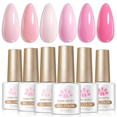 6 Colors Gel Set S45 By Habit 7ml Gel Nail Polish BORN PRETTY