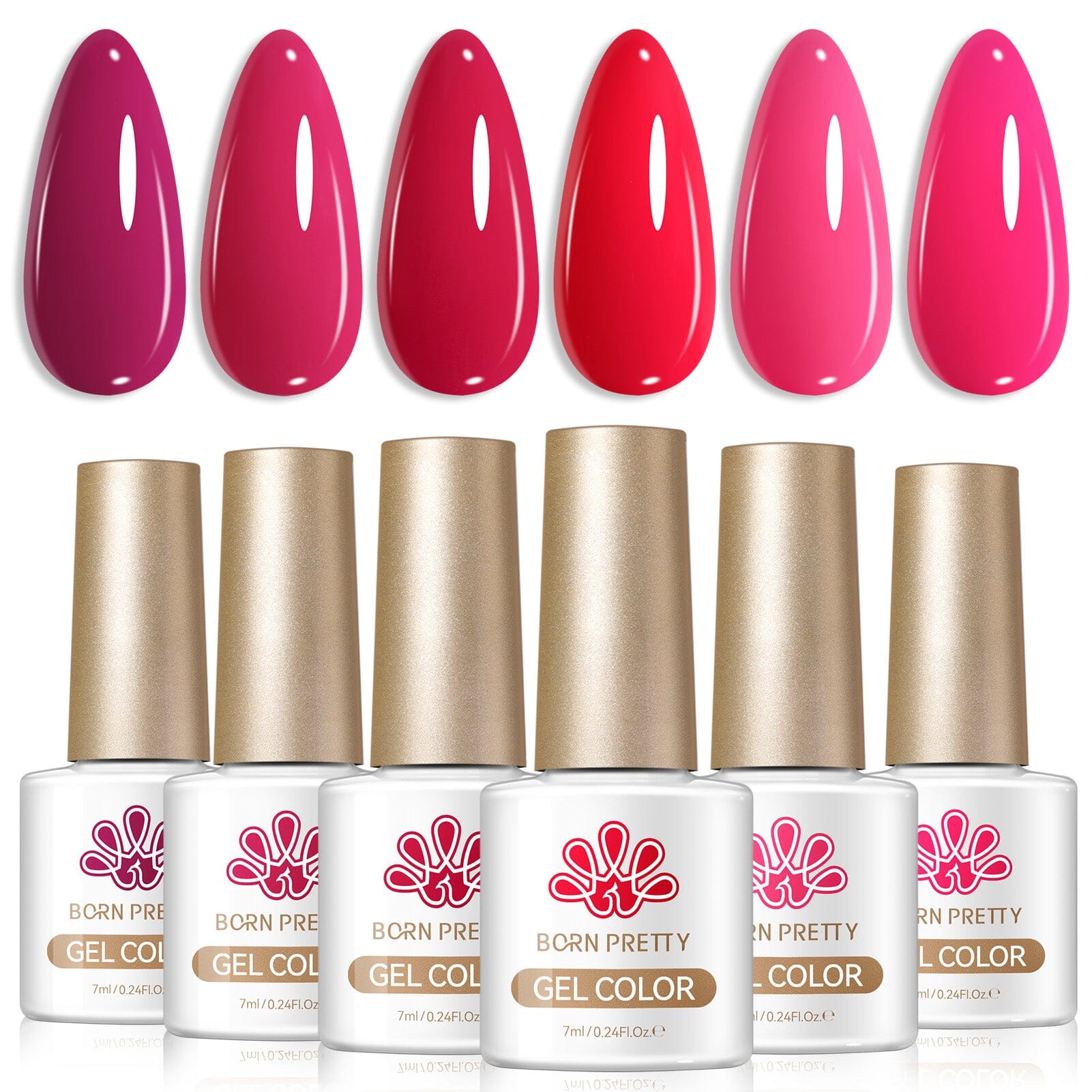 6 Colors Gel Set S48 Out of Subtlety 7ml Gel Nail Polish BORN PRETTY