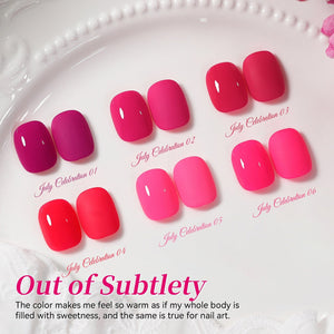 6 Colors Gel Set S48 Out of Subtlety 7ml Gel Nail Polish BORN PRETTY