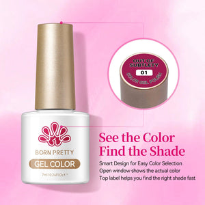 6 Colors Gel Set S48 Out of Subtlety 7ml Gel Nail Polish BORN PRETTY