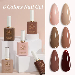 Nude Collection Color Nail Gel 15ml HEMA/TPO FREE Gel Nail Polish BORN PRETTY