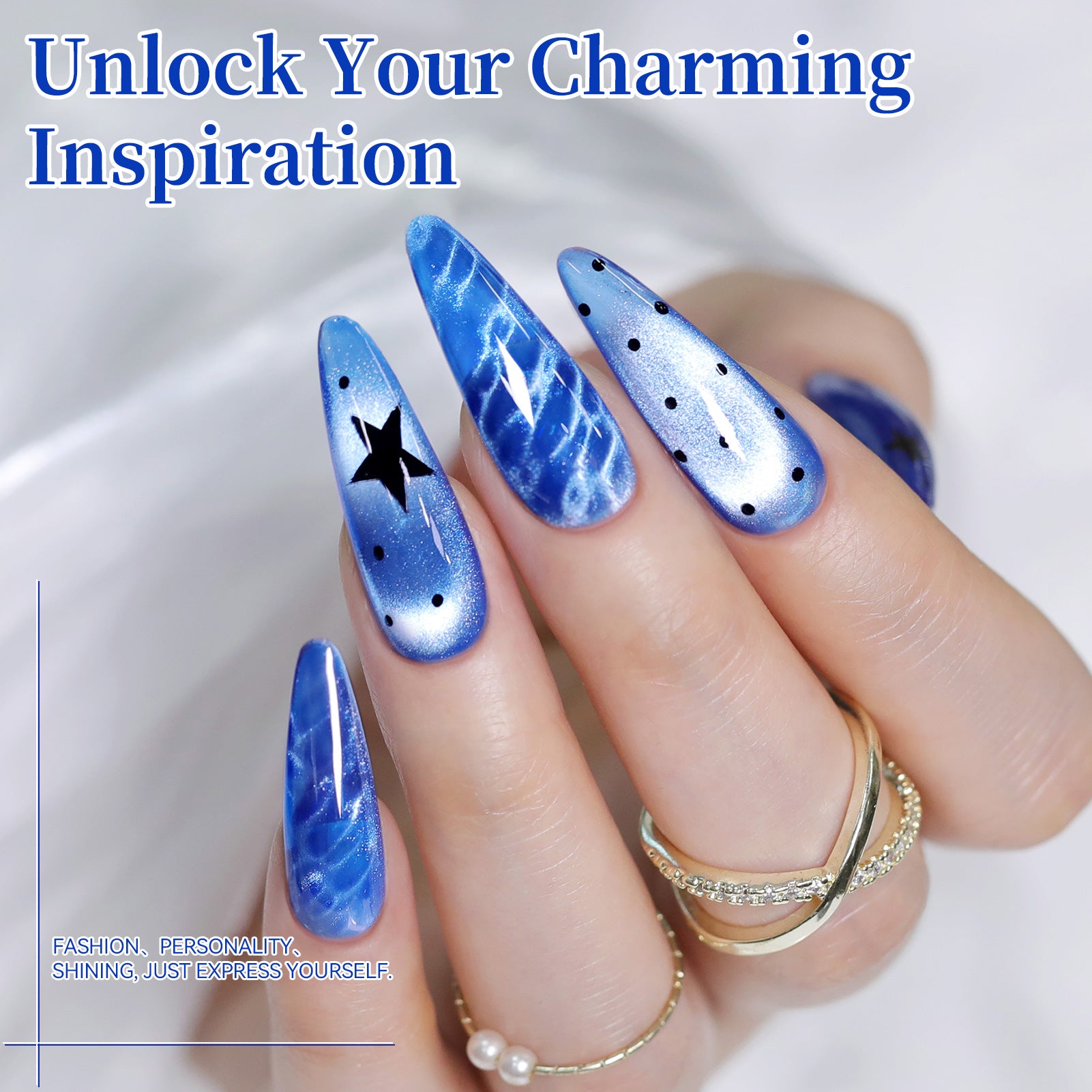 6 Colors Glass Cat Magnetic Gel M57 Holiday Glow 7ml